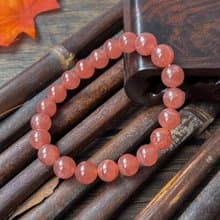 【一物一圖】天然9mm紅紋石手鍊