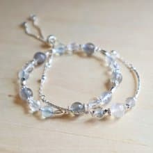 藍光系列|拉長石|雙鏈手鏈|柔和性情|提升魅力|增強自信|改善焦慮