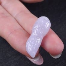 【好事花生】紫羅蘭翡翠好事花生吊飾 |天然緬甸玉翡翠A貨| 送禮