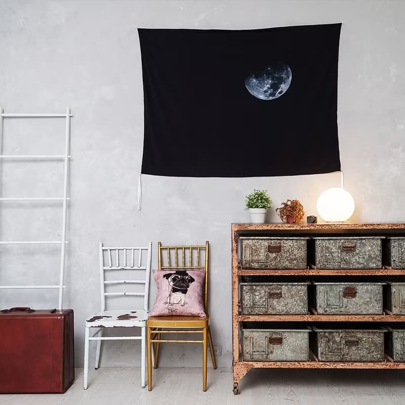 Black Moon-壁幔Wall Tapestry-牆壁裝飾 居家佈置 禮物 家飾掛畫