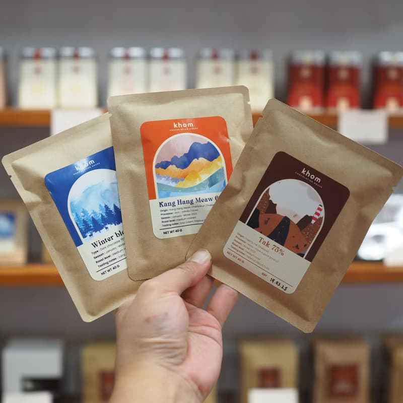 Thai chocolate flakes (boxset 5 sachets)
