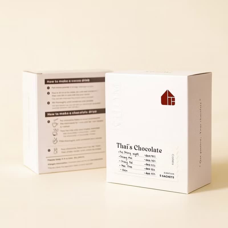 Thai chocolate flakes (boxset 5 sachets)