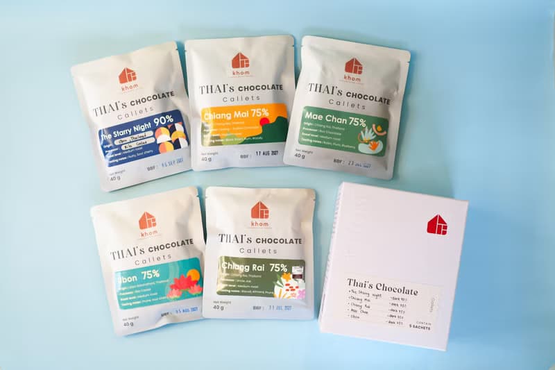 Thai chocolate flakes (boxset 5 sachets)