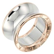 【日本直送】ブルガリ BVLGARI ビーゼロワン アニッシュカプーア 15号 リング 指輪 ステンレス K18PG ピンクゴールド 約10.5g【中古】