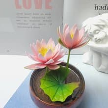 冷瓷土/黏土花藝-睡蓮小盆栽/送禮