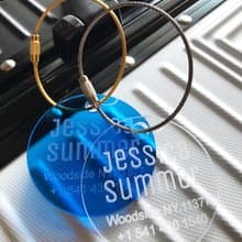 Circle Acrylic Luggage Tag  |  Luggage Tags | Luggage Tag Personalized (1Piece)