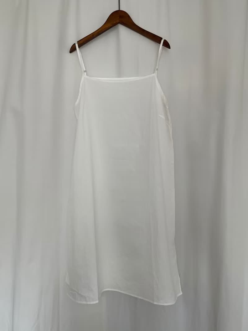 法國風打底小吊帶裙 I french cotton slip dress