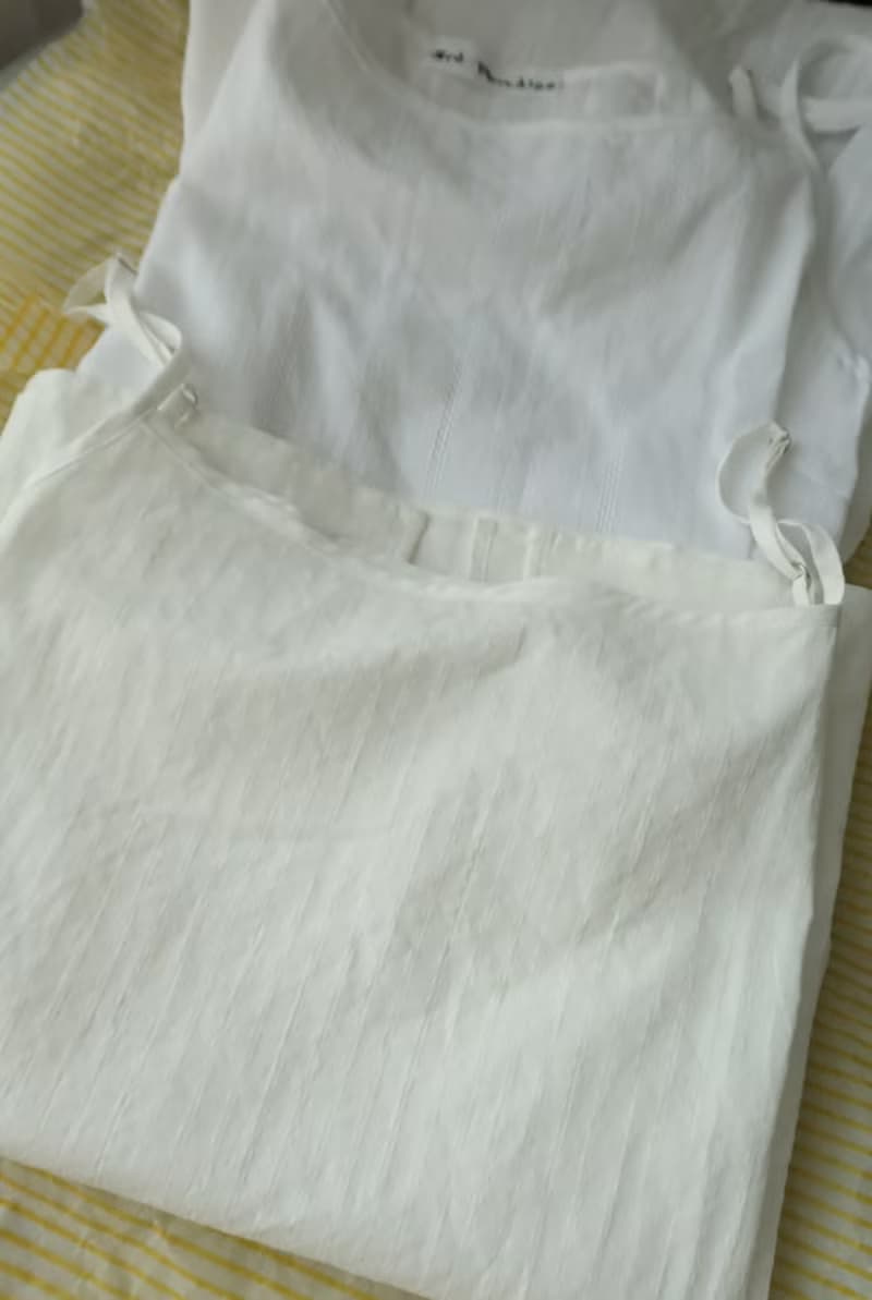 法國風打底小吊帶裙 I french cotton slip dress