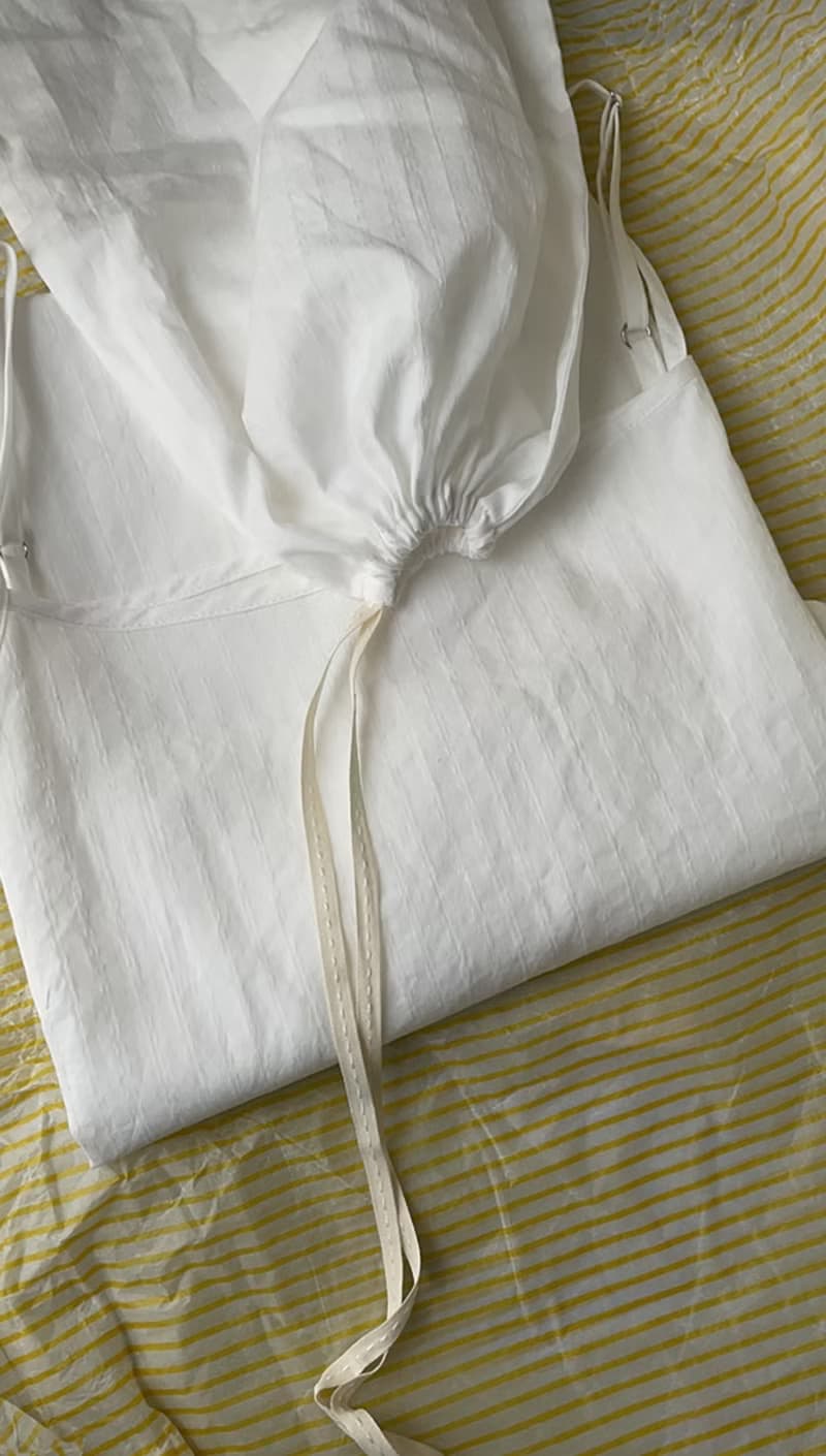 法國風打底小吊帶裙 I french cotton slip dress