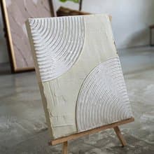 極簡石膏畫【草綠 雙半圓】小 / 庫存 / 純手工