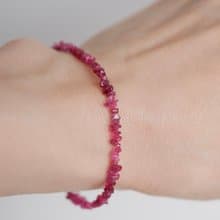 レッドスピネルのブレスレット