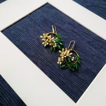 碎花耳環