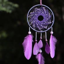 星際軌道丨手工編織 捕夢網 Dreamcatcher-星系紫