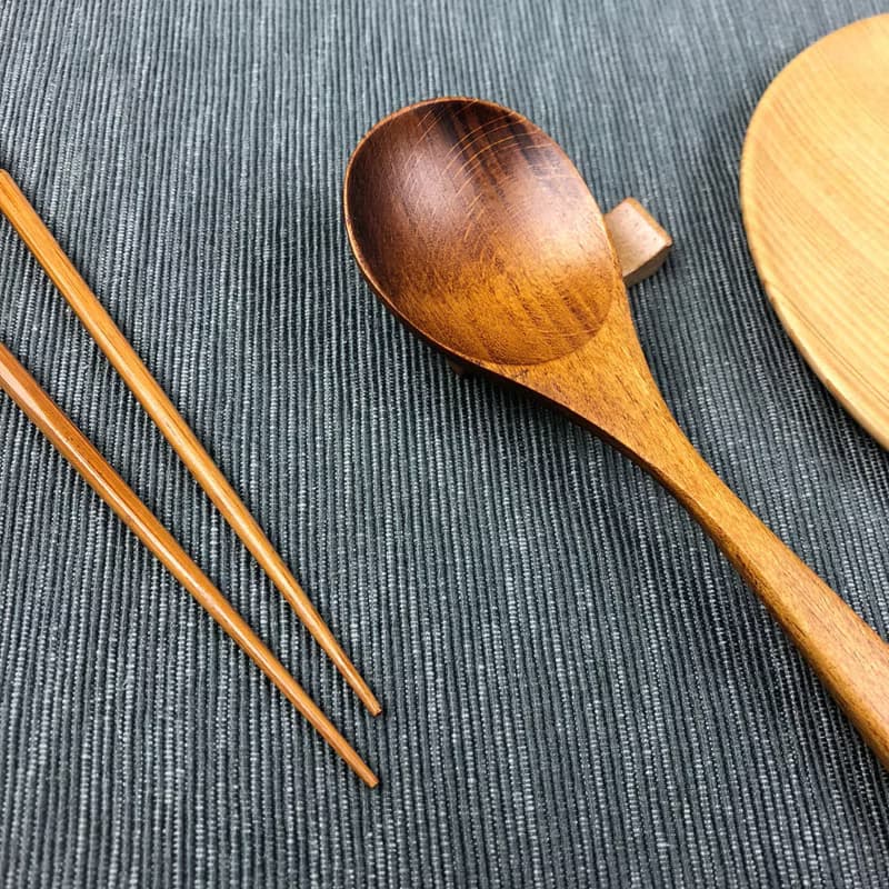 手作木餐具 - 台中名產日用漆器天然樹漆櫸木湯匙