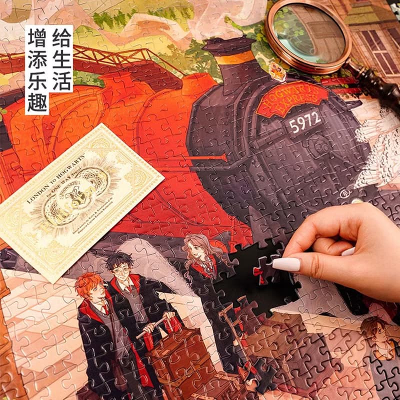 TOi圖益 哈利波特-霍格華茲特快列車1000片拼圖電影成人玩具桌遊