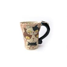 Nice Little Clay 手工鈴鐺杯 可愛貓 0101-166