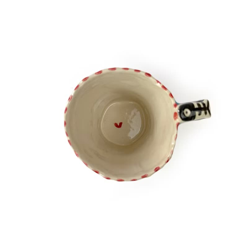 Nice Little Clay 手工鈴鐺杯 可愛貓 0101-166