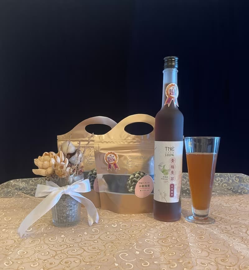 TNE100%天然青梅果萃酵素+冰糖淬梅2包 自然養生 健康美味伴手禮