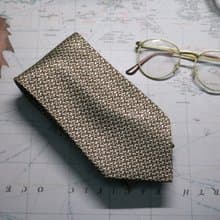 卡其色色織面料高檔領帶/原創商務necktie