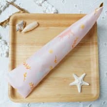 韓國粉紅色貓咪防水布拉鍊立體餐具袋