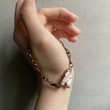 異型珍珠 - 黃銅手鍊