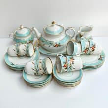 古董茶具1890年|德國 C. Tielsch 餐具|古董茶具