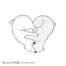 聯名款插畫手錶-熊愛你