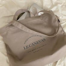 韓國 The Ally | CLAIR ECO BAG | 帆布袋 | 全淺灰 | 環保袋 手