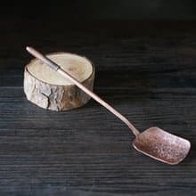【溪山手作】手工紫銅錘紋茶匙 分茶長柄茶則 茶鏟咖啡豆勺