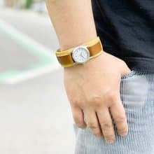 WPILES　楽しいチョコバナナなボーダー　Wパイルズ腕時計　バングルウォッチ　WPW-YBC-W