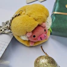 Bucute  小點心泡芙/ 迪亞豬鑰匙圈/慢一點走陪妳的鑰匙圈