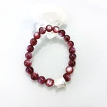 Ops Lepidolite bracelet -紫鋰雲母/療癒/心靈平衡石/簡約/手鍊