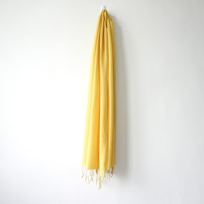 S.A x Vincent Yellow植物染梵谷黃素色圍巾/絲巾