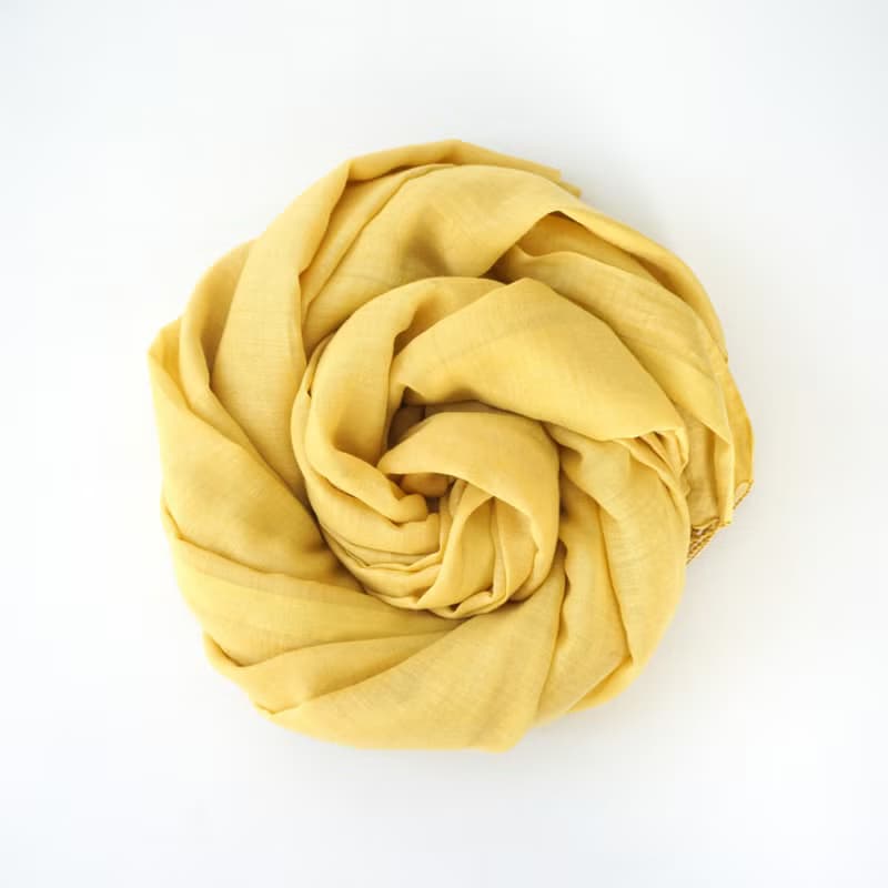 S.A x Vincent Yellow植物染梵谷黃素色圍巾/絲巾