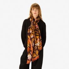 【INOUI EDITIONS】JORGEN 羊毛圍巾70 - 焦糖