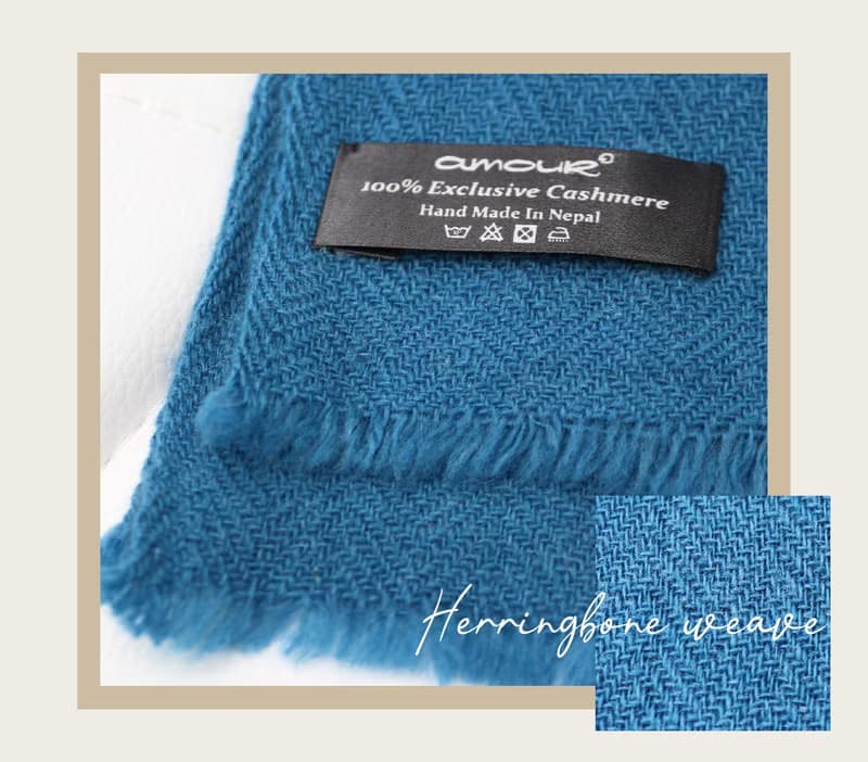 【愛奇蹟 Amour Miracle】喀什米爾 人字形圍巾 Cashmere scarf