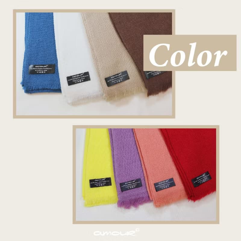【愛奇蹟 Amour Miracle】喀什米爾 人字形圍巾 Cashmere scarf