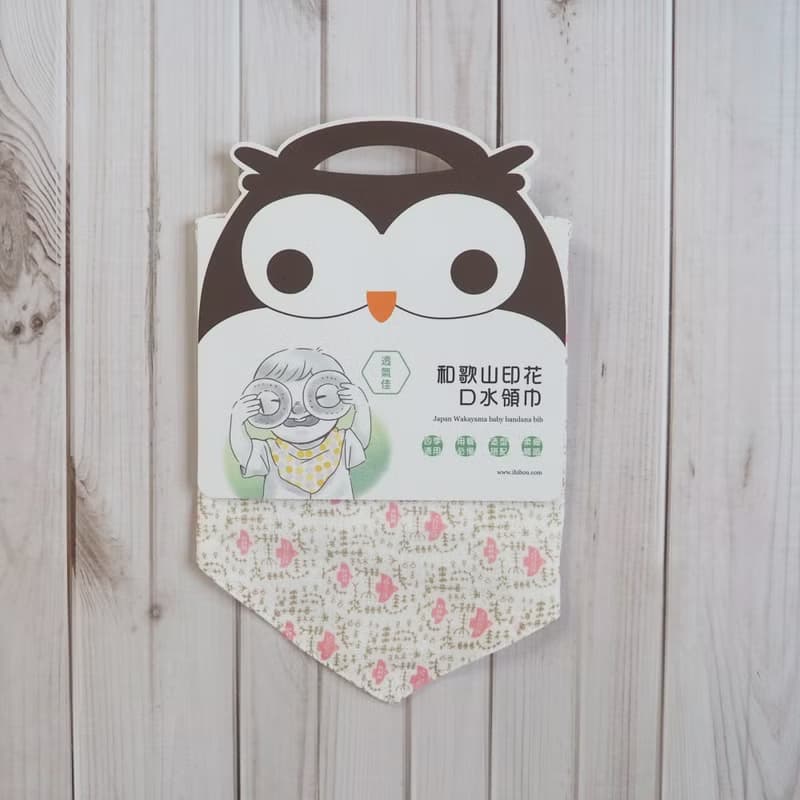 日本和歌山印花布領巾19X38.5cm-3入組_口水巾領巾圍兜(台灣製造)