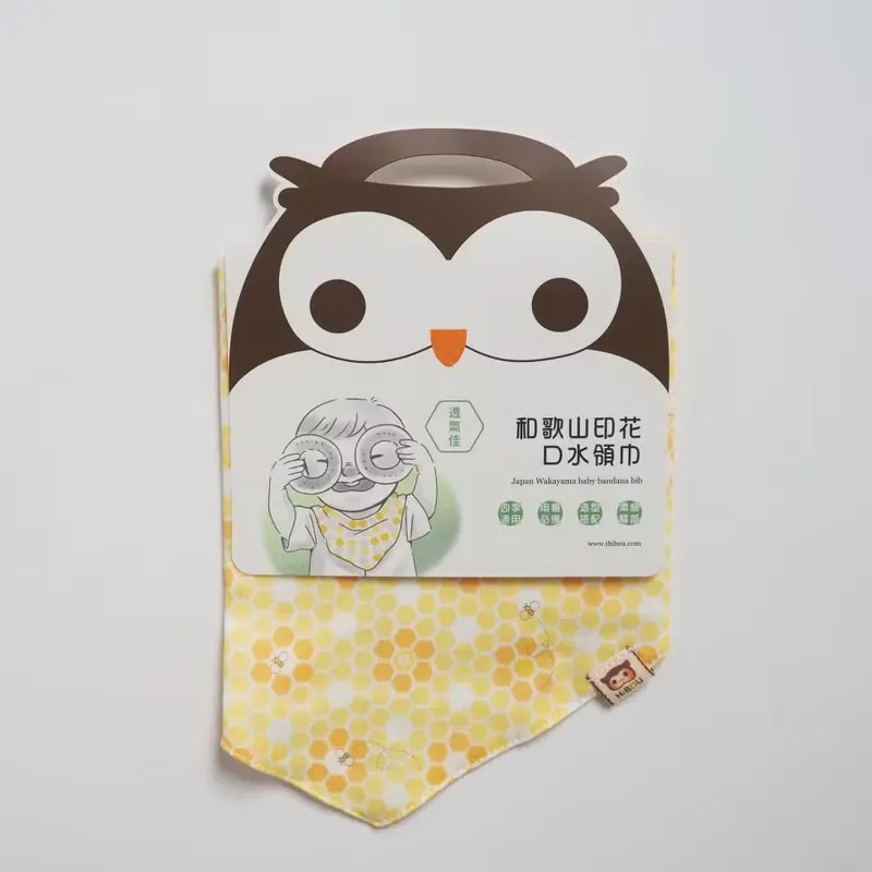 日本和歌山印花布領巾19X38.5cm-3入組_口水巾領巾圍兜(台灣製造)