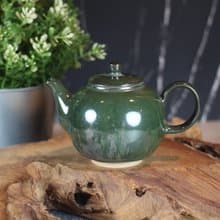 【送禮好物】240ml 墨綠 天目釉 圓滿茶壺 鶯歌名家葉敏祥作品