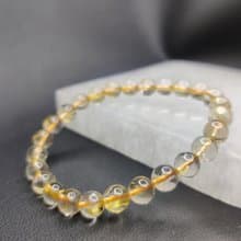 金鈦晶 Golden Rutilated Quartz 7mm 巴西 手串 手鍊 天然水晶
