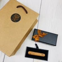 聖誕禮物 台灣檜木樹瘤 領帶夾  tie夾 父親節禮物 情人節禮物