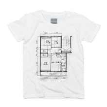 父の日ギフトに。キッズ　レディース別注可能。プレゼントに。　日本の間取りTシャツ　ユニセックスXS〜XLサイズ　Tcollector