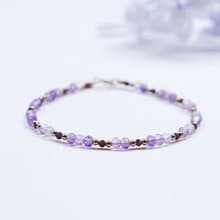 紫水晶 美國14KGF 極細天然石手鍊 I招貴人 I開智