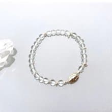 Ops Rock Crystal silver bracelet -白水晶/手工飾品/簡約/純銀