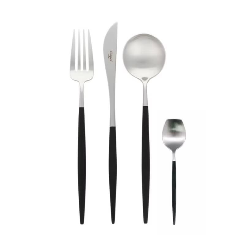 葡萄牙 Cutipol | GOA / 黑銀 / 主餐四件組