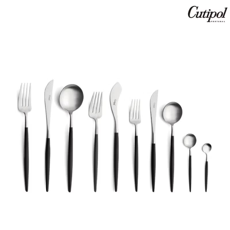 葡萄牙 Cutipol | GOA / 黑銀 / 主餐四件組