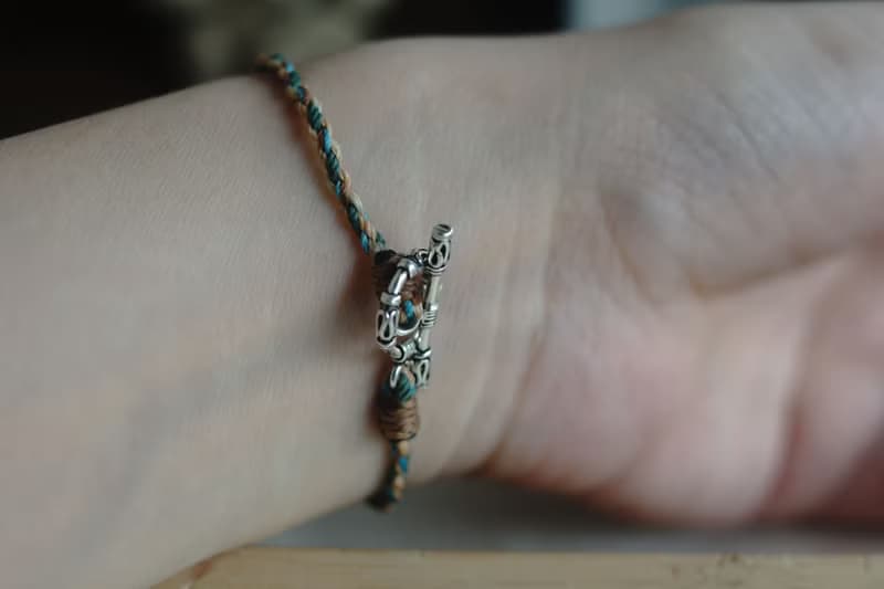 太陽與風_守護者系列_蠟繩手環腳環 | 小火龍礦編 |