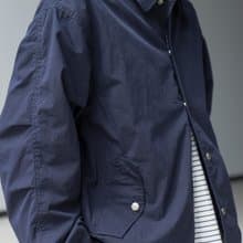 Jacket 戶外防撕裂格紋面料 復古日系寬鬆翻領工裝外套教練夾克