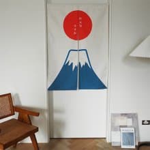 【預購】日式元氣富士山門簾-彈性布